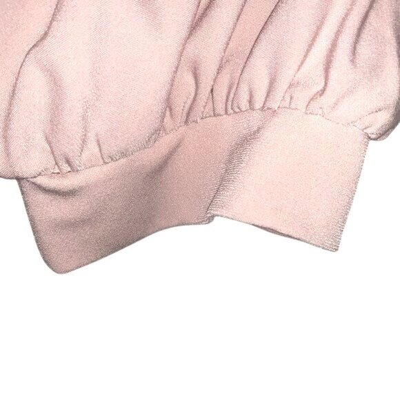 Carmen Marc Valvo Womens Ruffle Sleeve Blouse XL Pink - Picture 4 of 8